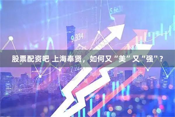 股票配资吧 上海奉贤，如何又“美”又“强”?